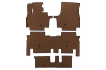 KIA EV9 EVA Floor Mats (3 Rows, Brown) photo 1