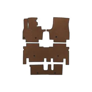 EVA Floor Mats (3 Rows, Brown)