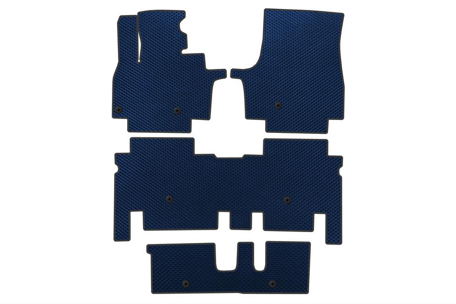 KIA EV9 EVA Floor Mats (3 Rows, Blue) Image