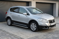 Suzuki SX4 S-Cross 2013-2016 Side Steps Maydos V1 (2 pcs, Aluminum & Stainless Steel) photo 1