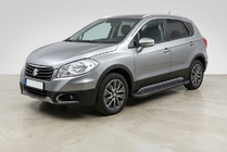 Suzuki SX4 S-Cross 2013-2016 Side Steps Bosphorus Black (2 pcs, Aluminum) photo 1