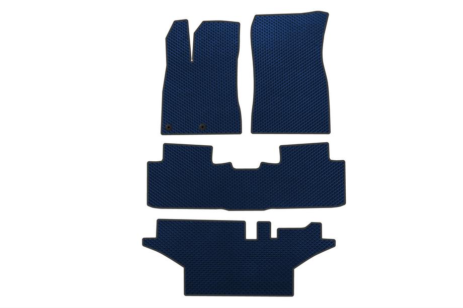 Peugeot 5008 2024- EVA Floor Mats (3 Rows, Blue) Photo 1