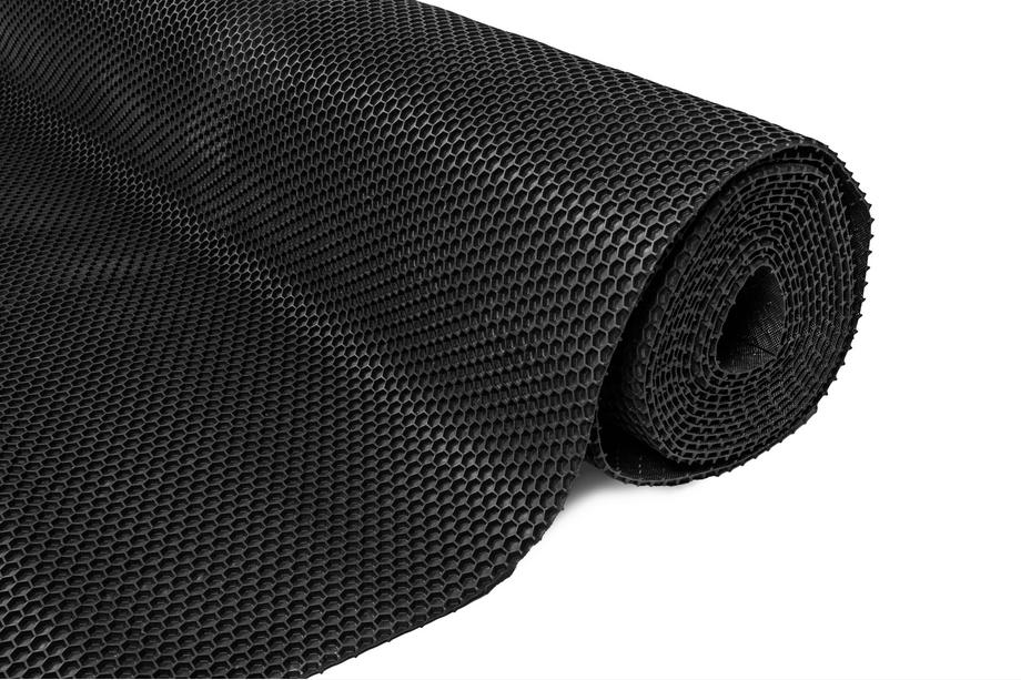 Rubber sheet for car mats 120x100 (Honeycomb, black) Photo 2