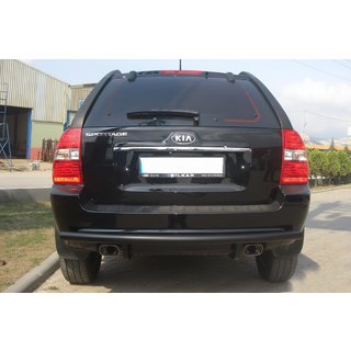Rear Bar AK002 Black (Stainless Steel) Kia Sportage 2004-2010 photo 1
