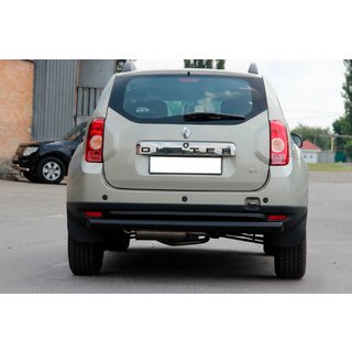 Rear Straight Roll Bar Black (Stainless Steel) Dacia Duster 2008-2018 photo 1