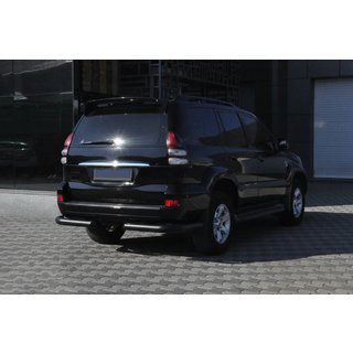 Rear Corner Bars AK003 Black (2 pcs, stainless steel) Toyota Land Cruiser Prado 120 2002-2009 photo 4