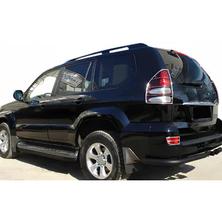 Rear Corner Bars AK003 Black (2 pcs, stainless steel) Toyota Land Cruiser Prado 120 2002-2009 photo 1