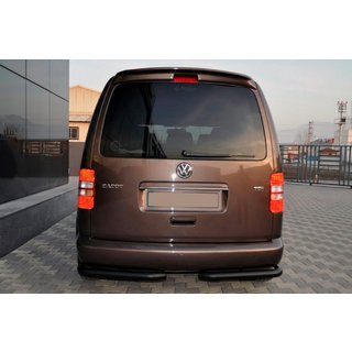 Rear Corner Bars AK003 Black (2 pcs, stainless steel) Volkswagen Caddy 2004-2010 photo 1