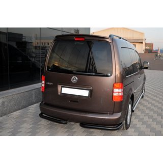 Rear Corner Bars AK003 Black (2 pcs, stainless steel) Volkswagen Caddy 2004-2010 photo 2