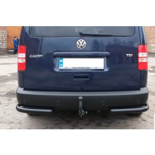 Rear Corner Bars AK003 Black (2 pcs, stainless steel) Volkswagen Caddy 2004-2010 photo 3