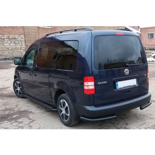 Rear Corner Bars AK003 Black (2 pcs, stainless steel) Volkswagen Caddy 2004-2010 photo 4