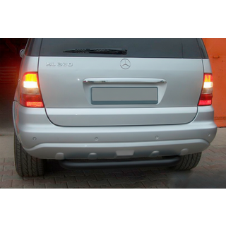 Rear Bar AK006 Black (Stainless Steel) Mercedes ML W163 1997-2005