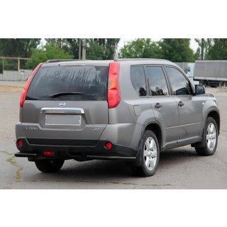 Rear Corner Bars AK003 Black (2 pcs, Stainless Steel) Nissan X-trail T31 2007-2014 photo 1