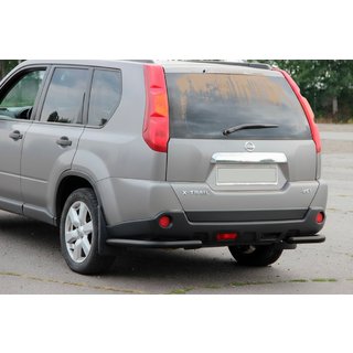 Rear Corner Bars AK003 Black (2 pcs, Stainless Steel) Nissan X-trail T31 2007-2014 photo 2