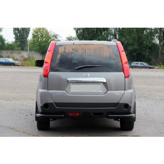 Rear Corner Bars AK003 Black (2 pcs, Stainless Steel) Nissan X-trail T31 2007-2014 photo 3