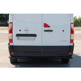 Rear Corner Bars AK003 Black (2 pcs, stainless steel) Nissan NV400 2010-2024 photo 2