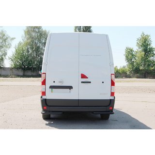 Rear Corner Bars AK003 Black (2 pcs, stainless steel) Nissan NV400 2010-2024 photo 3