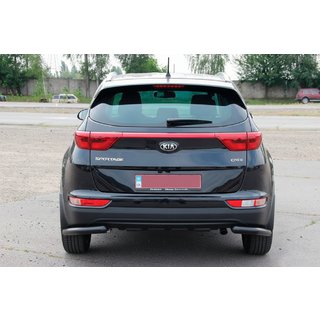 Rear Corner Guard AK003 Black (Stainless Steel) Kia Sportage 2015-2021 photo 3