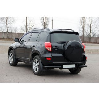 Rear Corner Bars AK003 Black (2 pcs, stainless steel) Toyota Rav 4 2006-2013 photo 3