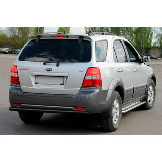 Rear Bar AK002 Black (Stainless Steel) Kia Sorento I BL 2002-2009 photo 2