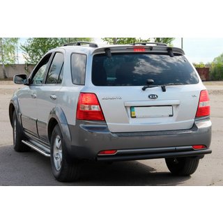 Rear Bar AK002 Black (Stainless Steel) Kia Sorento I BL 2002-2009 photo 3
