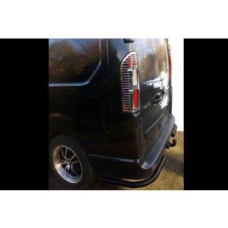 Rear Corner Bars Black (2 pcs, Stainless Steel) Opel Vivaro 2015-2019 photo 2