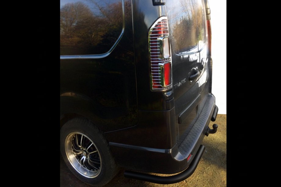 Renault Trafic 2015- Rear Corner Bars Black (2 pcs, stainless steel) Photo 2