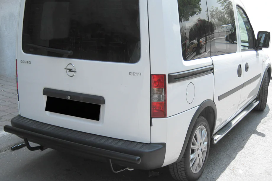 Opel Combo 2002–2012 Rear Bar AK002 Black (Stainless Steel) Image