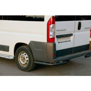 Rear Corner Bars AK003 Black (2 pcs, stainless steel) Opel Movano 2021- photo 1
