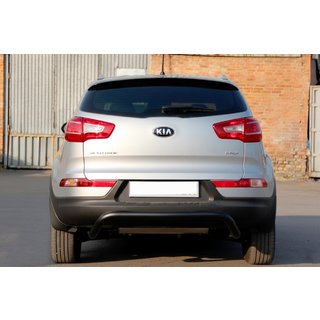 Rear Bar AK007 Black (Stainless Steel) Kia Sportage 2010-2015 photo 2