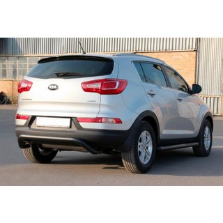 Rear Bar AK007 Black (Stainless Steel) Kia Sportage 2010-2015 photo 3