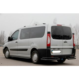 Rear Corner Bars AK-003-Double Black (2 pcs, stainless steel) Peugeot Expert 2007-2016 photo 3