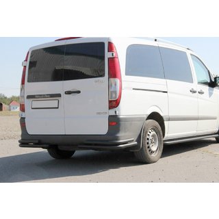 Rear Corner Bars AK003-Double Black (2 pcs, stainless steel) Mercedes Viano 2004-2014 photo 1
