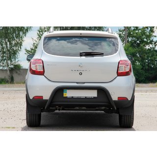 Rear Bar AK007 Black (Stainless Steel) Dacia Sandero 2013-2020 photo 2