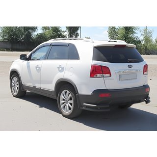Rear Double Corner Bars AK003-Double Black (Stainless Steel) Kia Sorento II XM 2009-2014 photo 4