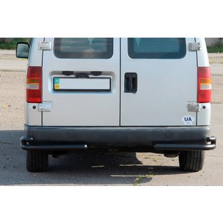 Rear Double Corner Bars AK003 Double Black (Stainless Steel) Citroen Jumpy 1996-2007 photo 1