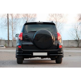 Rear Corner Bars AK003-double Black (2 pcs, stainless steel) Toyota Rav 4 2006-2013 photo 1