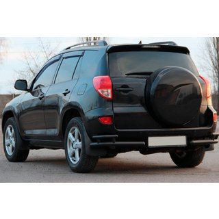 Rear Corner Bars AK003-double Black (2 pcs, stainless steel) Toyota Rav 4 2006-2013 photo 2