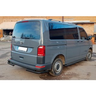 Rear Corner Bars AK003-Double Black (2 pcs, stainless steel) Volkswagen T6 2015-2024 photo 4