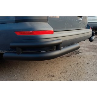 Rear Corner Bars AK003-Double Black (2 pcs, stainless steel) Volkswagen T6 2015-2024 photo 2