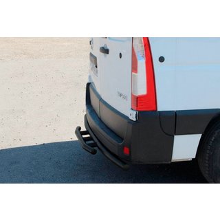 Rear Bar AK011 Black (Stainless Steel) Renault Master 2011-2023 photo 1