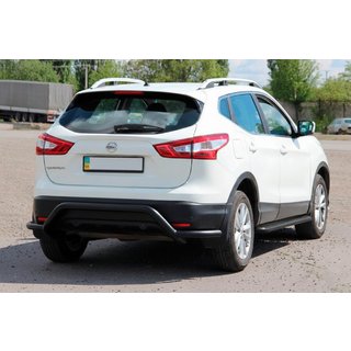 Rear Bar AK007-Plus Black (Stainless Steel) Nissan Qashqai 2014-2021 photo 3