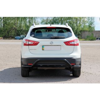 Rear Bar AK007-Plus Black (Stainless Steel) Nissan Qashqai 2014-2021 photo 4