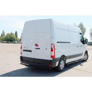 Rear Bar AK008 Black (Stainless Steel) Opel Movano 2010-2021 photo 3