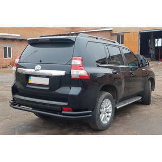 Rear Roll Bar AK005-2 Black (Stainless Steel) Toyota Land Cruiser Prado 150 2009-2023 photo 4