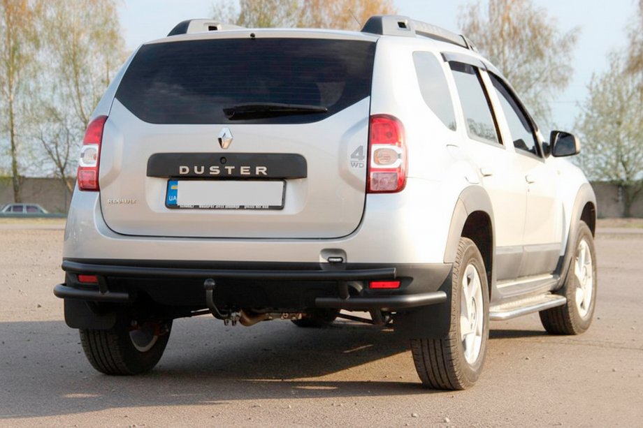 Renault Duster 2008–2017 Rear Bar AK005-Special Black (Stainless Steel) Image