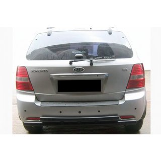 Rear Double Roll Bar AK002 Black (Stainless Steel) Kia Sorento I BL 2002-2009