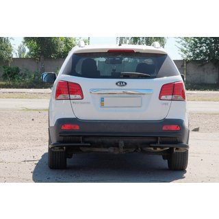 Rear Bar AK003-2 Black (Stainless Steel) Kia Sorento II XM 2009-2014 photo 4