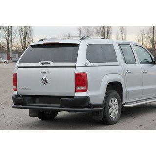 Rear Bumper Guard AK005-2 Black (2 pcs, Stainless Steel) photo 1
