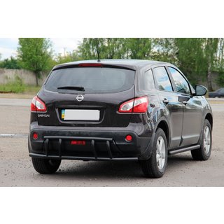 Rear Bar AK011 Black (Stainless Steel) Nissan Qashqai 2010-2014 photo 2